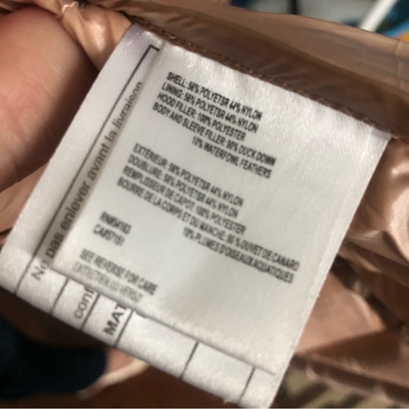 Pink Rose Calvin Klein Foldable and Hooded Jacket - Picture 10 of 11